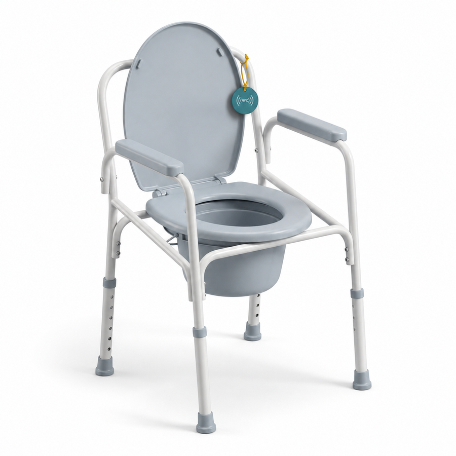 DeepTireh 3-in-1 Bedside Commode Chair | NFC Ready